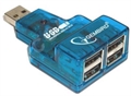 (1032858) Концентратор USB 2.0 Gembird UHB-CN224, 4 порта, синий, блистер - фото 43349