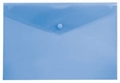 (1033509) Конверт на кнопке Бюрократ -PK803ABLU A4 пластик 0.18мм синий кнопка голубая - фото 44204