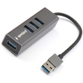 (1034138) Концентратор USB 3.0 Gembird UHB-C454, 4 порта, алюминиевый корпус, кабель 17см - фото 44644