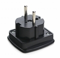 1034142 Переходник питания Cablexpert, вилки EU,UK в RU, черный, пакет A-AC-UKEU-001B - фото 44656