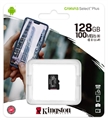 (1034154) Флеш карта microSDXC Kingston 128GB SDCS2/128GBSP Canvas Select Plus w/o adapter - фото 45016