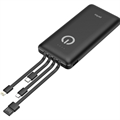 (1035275) Perfeo Powerbank ABSOLUTE 10000mah In Micro usb,USB /Out USB,Micro usb,Type-C,Lightning, 2.1А/ Black (PF_B4878) PF_B4878 - фото 46110