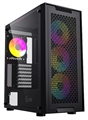 (1035590) Корпус Powercase Attica X4B, Tempered Glass, 4x 120mm 5-color fan, чёрный, E-ATX  (CAEB-L4) - фото 46333
