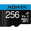 (1037752) Флеш карта microSDXC 256GB A-Data AUSDX256GUICL10A1-RA1 Premier Pro + adapter AUSDX256GUICL10A1-RA1 - фото 47605