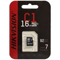 (1037753) Флеш карта microSDHC 16GB Hikvision HS-TF-C1(STD)/16G/Adapter + adapter HS-TF-C1(STD)/16G/ADAPTER - фото 47608