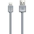 (1037926) USB кабель REMAX RC-008i Fast Data Lightning 8-pin, 2.4А, 1м, TPE (серый) - фото 47655