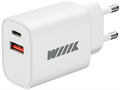 (1037486) Сетевое зар./устр. Wiiix UNN-4-2-03-QCPD 20W 3A (PD+QC) USB-C/USB-A белый - фото 47717