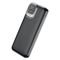 (1038460) Perfeo Powerbank Atomic Age 10000 mAh/LED дисплей/PD + QC 3.0/Type-C/2 USB/Выход: 5A, max 22.5WBlack (PF_E1474) PF_E1474 - фото 48179
