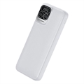 (1038461) Perfeo Powerbank Atomic Age 10000 mAh/LED дисплей/PD + QC 3.0/Type-C/2 USB/Выход: 5A, max 22.5WWhite (PF_E1473) PF_E1473 - фото 48180