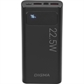 (1039540) Мобильный аккумулятор Digma DGPF20A 20000mAh QC3.0/PD3.0 22.5W 3A 2xUSB-A/USB-C черный (DGPF20A22PBK DGPF20A22PBK - фото 49272