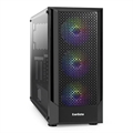 (1040338) Корпус Miditower ExeGate EVO-8227 (ATX, без БП, 2*USB+1*USB3.0+HD Audio, черный, 3 вент. с RGB подсветкой, боковая панель - закаленное стекло) EVO-8227 - фото 49852