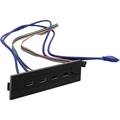 (1040387) Планка USB на переднюю панель ExeGate U5H-614, 5.25", 2*USB+2*USB3.0, черная, подсоединение к мат. плате EX269460RUS - фото 50064