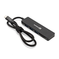 (1040415) Док-станция 4-в-1 ExeGate DUB-2213C/CR (кабель-адаптер USB Type-C --> 2xUSB2.0+ 1xUSB3.0+Card Reader, Plug&Play, корпус алюминиевый, черный) EX297632RUS - фото 50091