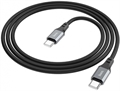 (1040436) Кабель Hoco Spear X86 TYPE-C TO TYPE-C USB Type-C (m)-USB Type-C (m) 1м черный коробка X86 TYPE-C TO TYPE-C - фото 50138