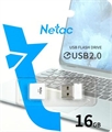 (1041090) Флеш Диск Netac 16GB U116 NT03U116N-016G-20WH USB2.0 белый NT03U116N-016G-20WH-1 - фото 50393