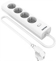 (1040602) Сетевой фильтр Philips CHP2145WC/51 5м (4 розетки) белый (коробка) CHP2145WC/51 - фото 50937