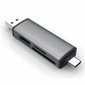 (1041758) Bion USB Type-C/USB 3.0 (2 в 1) Card reader, microSD/T-Flash/SD/SDHC/SDXC, доп.выход USB 3.0 хаб, поддержка OTG, алюминиевый корпус [BXP-CR-USB3-AC-01] BXP-CR-USB3-AC-01 - фото 51037