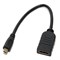 (107069)  Переходник HDMI (F) -> micro HDMI (M), v1.4b,  0,15m, позолоченные контакты, 5bites (BC-HDM2AF) - фото 9570